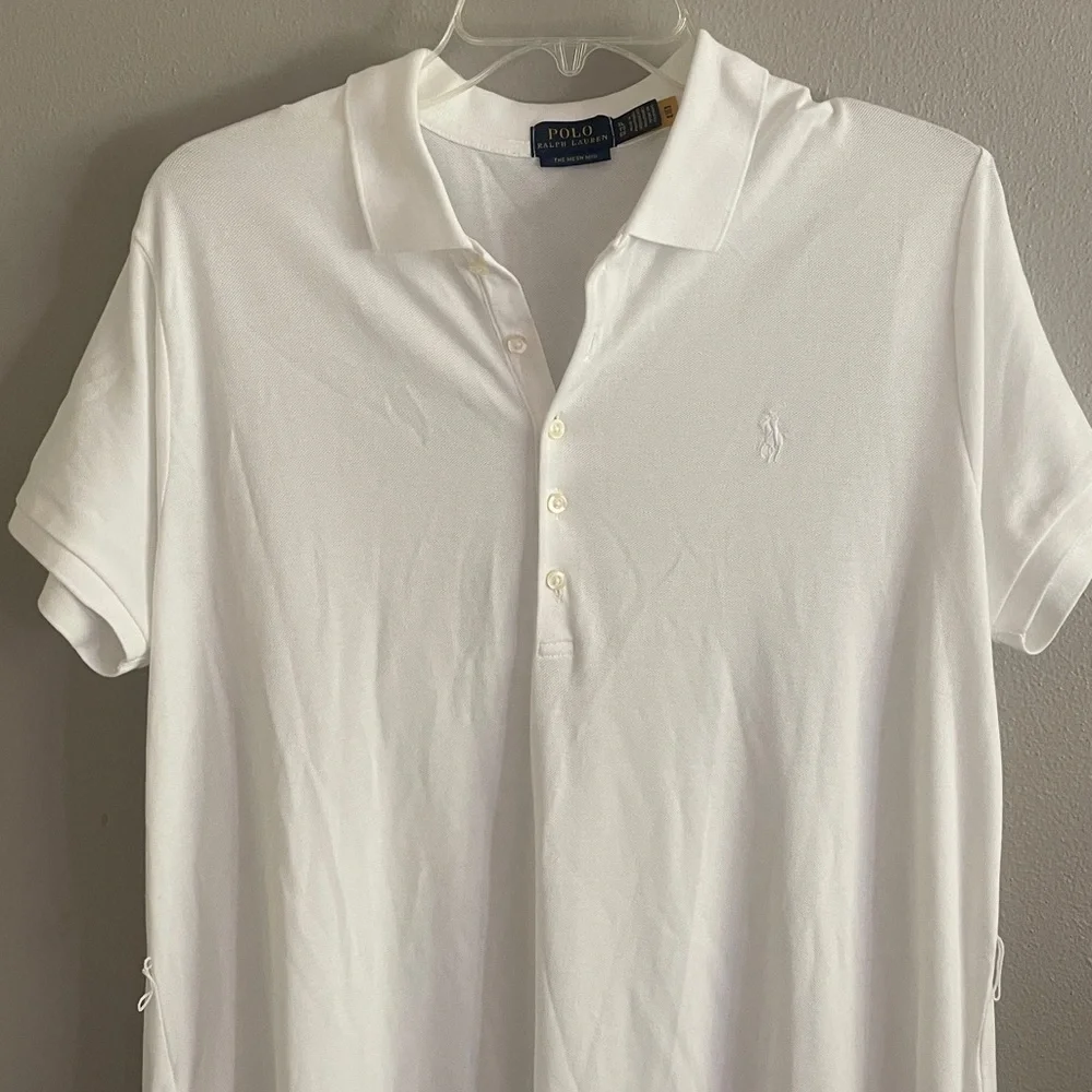 Polo‎ Ralph Lauren Mesh Mini White Cotton Dress Size XL